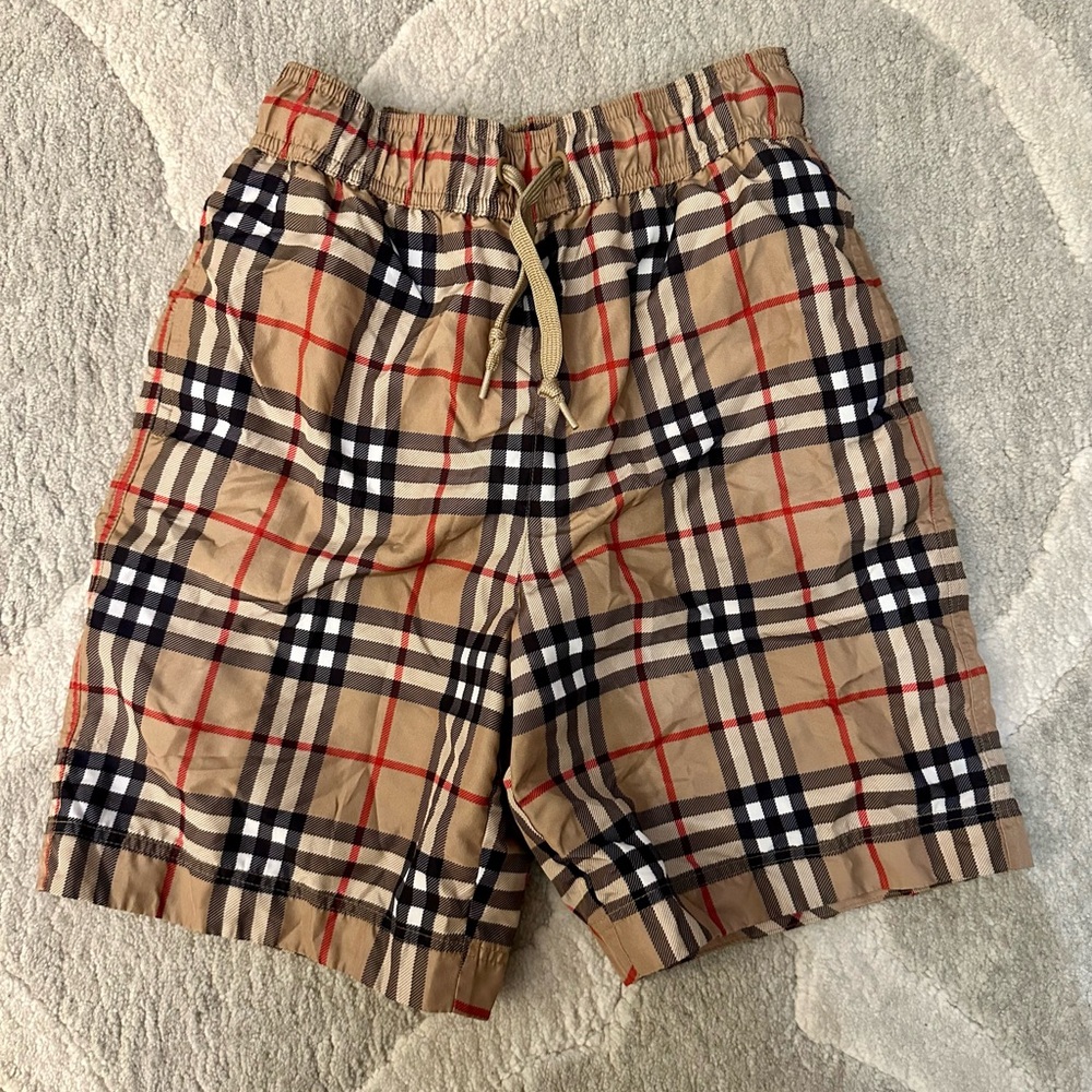 Burberry Kids Check Swim Shorts